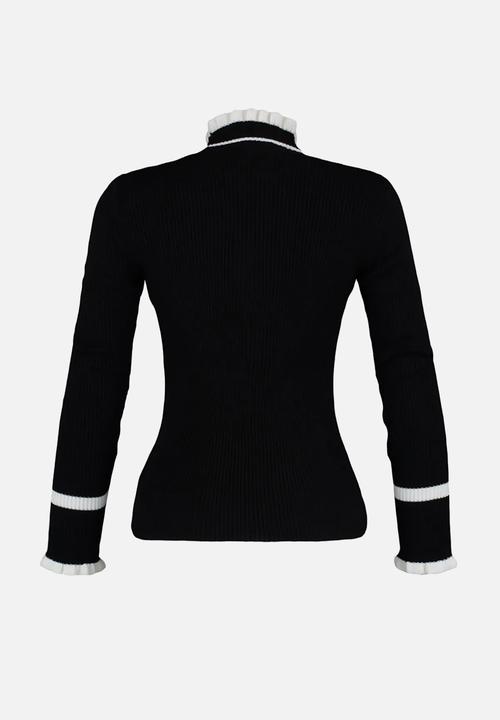 Trendyol - Colour block knitwear sweater - black
