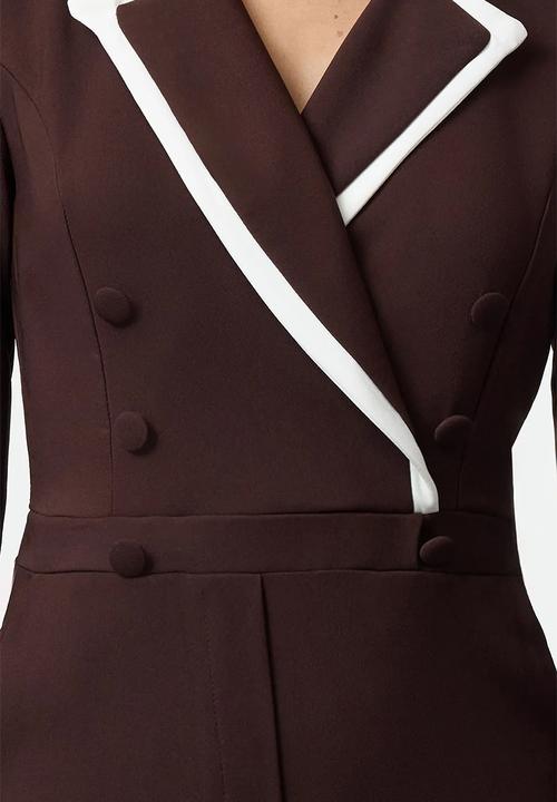 Trendyol - Buttoned Woven Overalls - brown