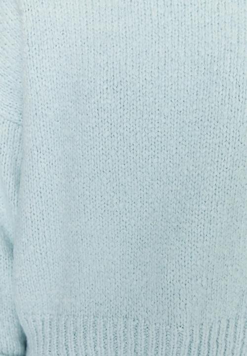 Trendyol - Wide fit soft textured knitwear sweater - mint 