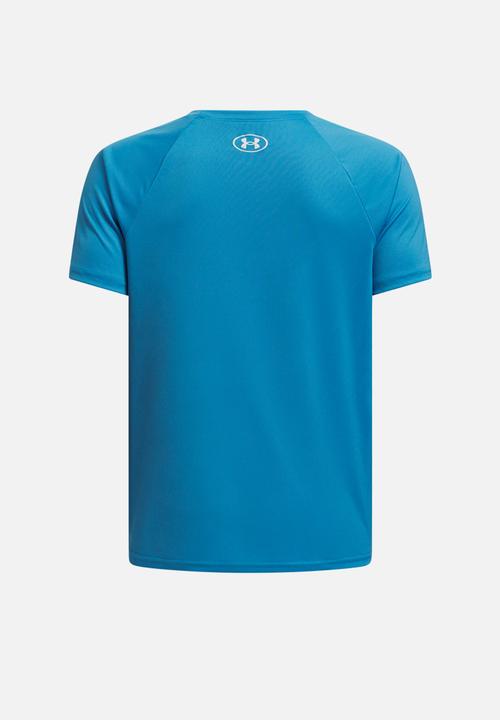 Under Armour - UA Tech Big Logo Short Sleeve - Ether Blue & White