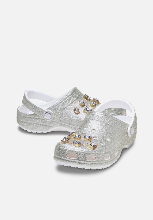 Crocs - Classic Glitter Emb Clog - Silver