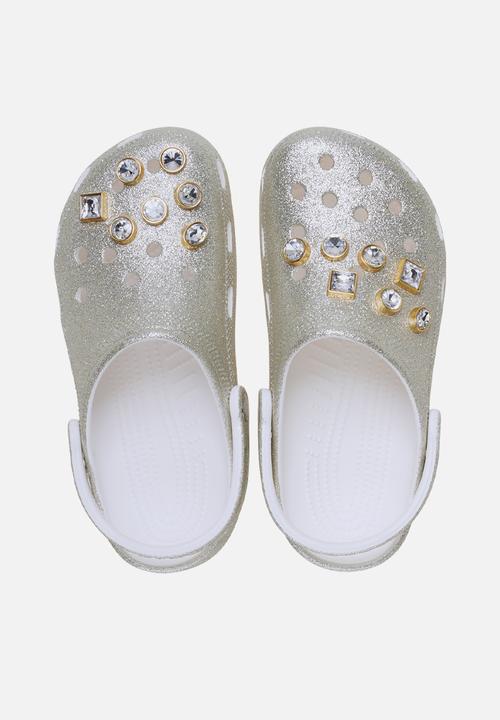 Crocs - Classic Glitter Emb Clog - Silver