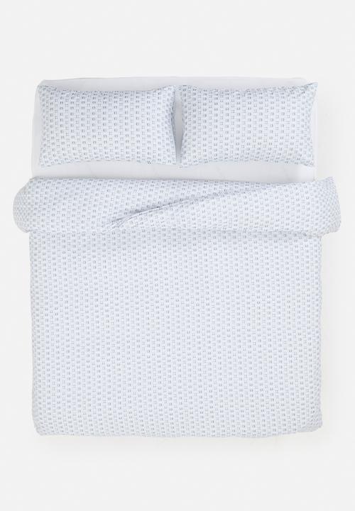 Sixth Floor - Dot Geo Super Soft Duvet Set - Grey