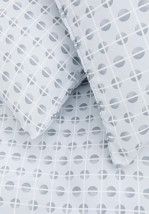 Sixth Floor - Dot Geo Super Soft Duvet Set - Grey