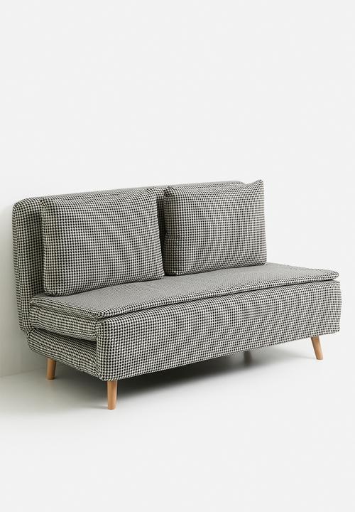 Sixth Floor - Arabella 2 seater foldable sofa chair - houndstooth