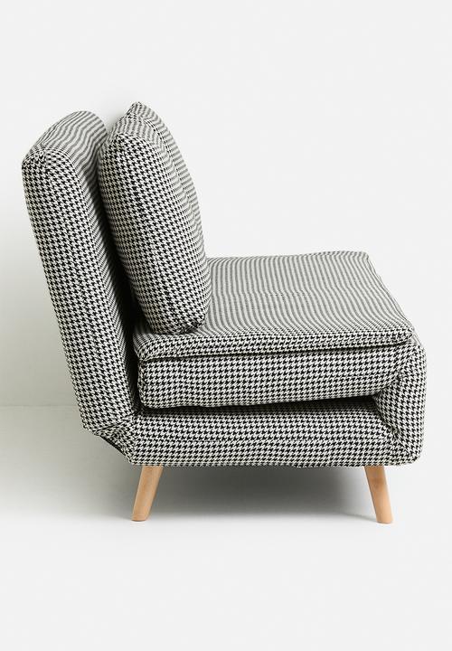Sixth Floor - Arabella 2 seater foldable sofa chair - houndstooth