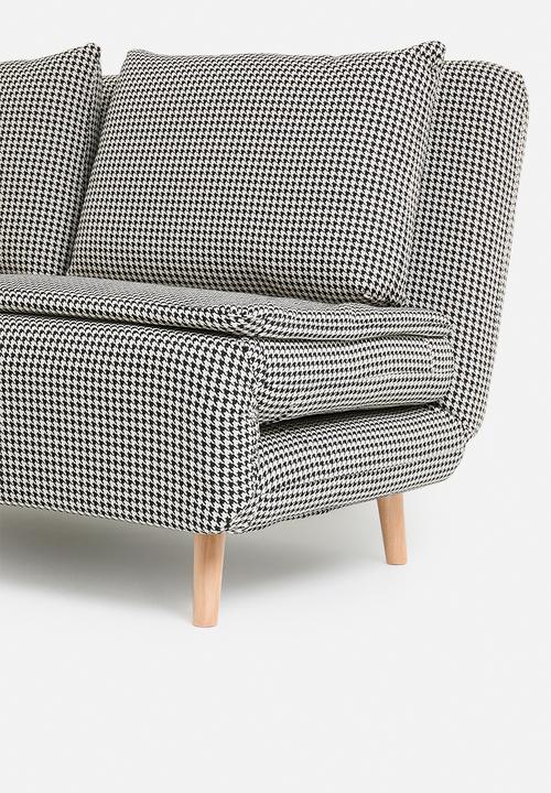 Sixth Floor - Arabella 2 seater foldable sofa chair - houndstooth