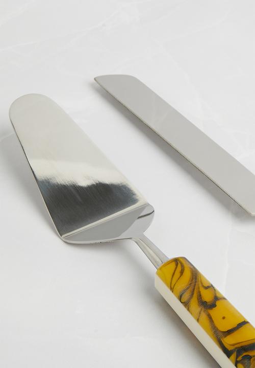 Sixth Floor - Tortoise cake server set of 2 - Brown