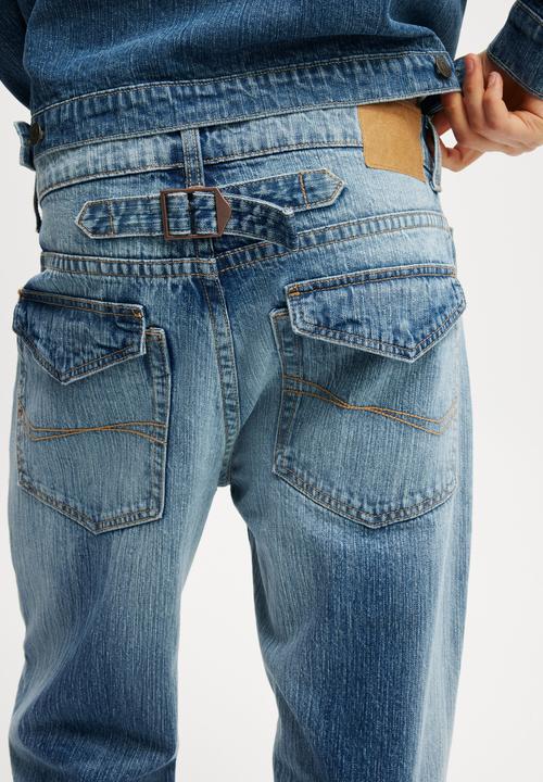 Cotton On - Baggy bootcut jean - buckin blue