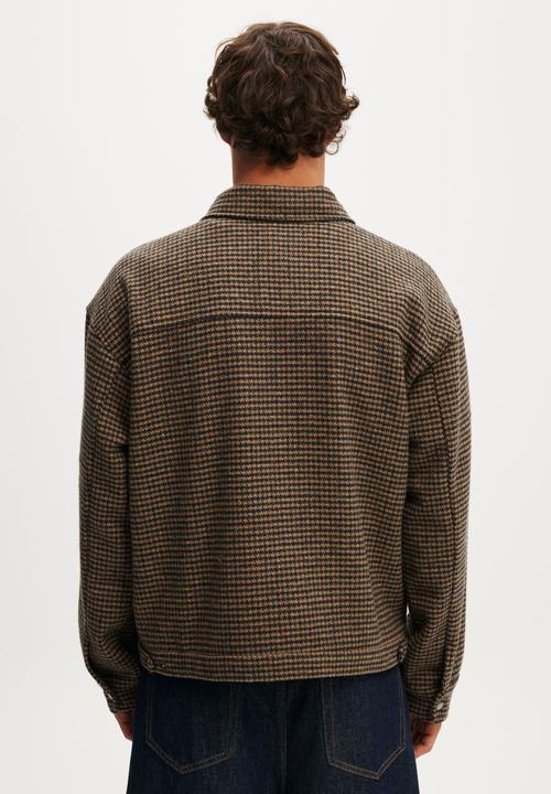 Cotton On - Harrington jacket - houndstooth check