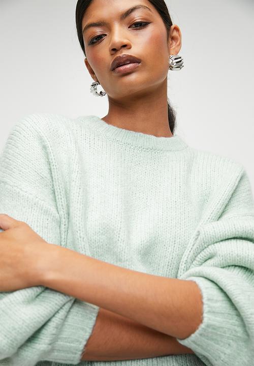 Cotton On - Luxe Crew Pullover - Meadow Mist