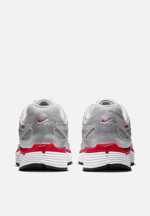 nike p6000 metallic silver red