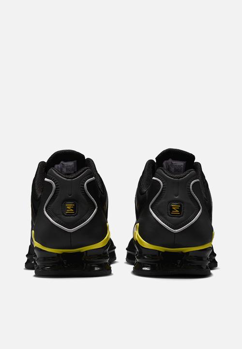 nike shox tl black and yellow
