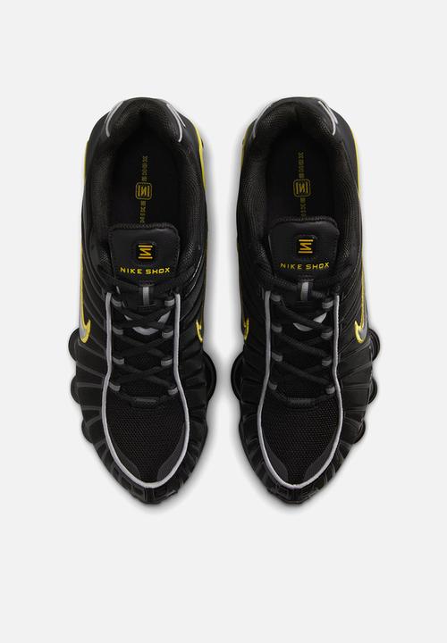 nike shox tl black and gold