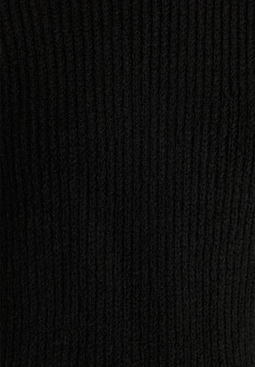 Trendyol - Soft texture wide pattern knitwear sweater - black 