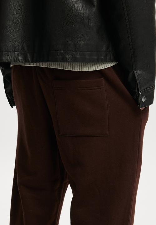 Cotton On - Relaxed track pant - dark oak