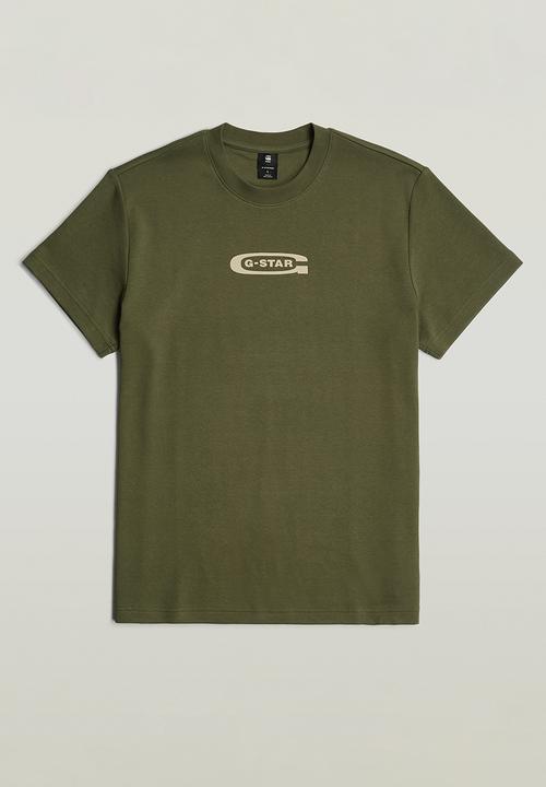 G-STAR - Old skool logo r t - green