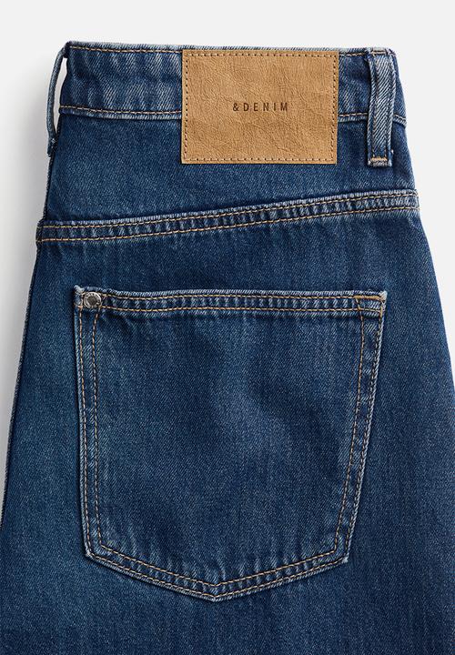 H&M - Baggy high jeans - denim blue