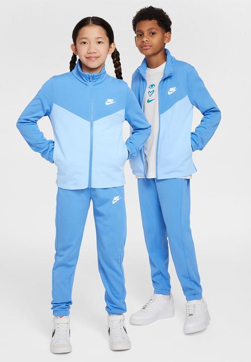 Nike - K Nsw Tracksuit Poly Fz Hbr - Blue Beyond/Psychic Blue/White
