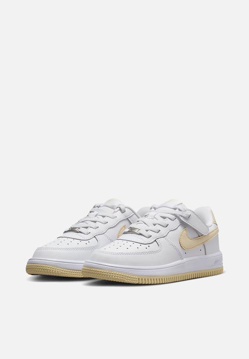 Nike - Nike Force 1 Low Easyon Ps - White/Lt Khaki-White