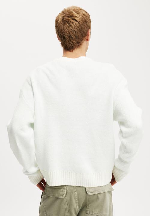 Cotton On - Western crew knit - cream