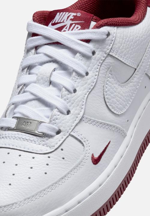 Nike - Nike Air Force 1 - White/White-Team Red