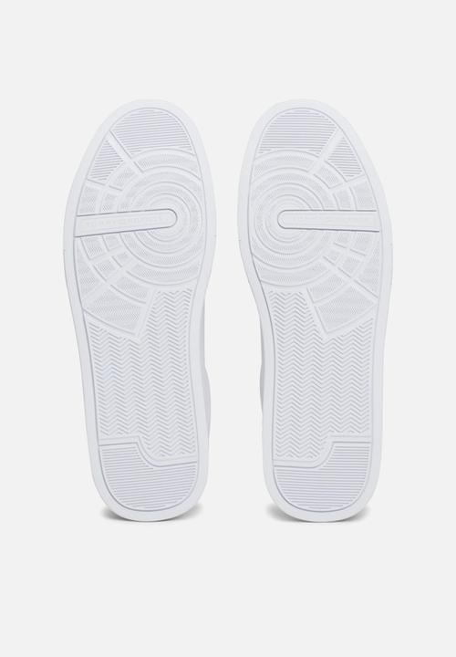 Tommy Hilfiger - TH Court Leather Grain Ess - White/Desert Sky