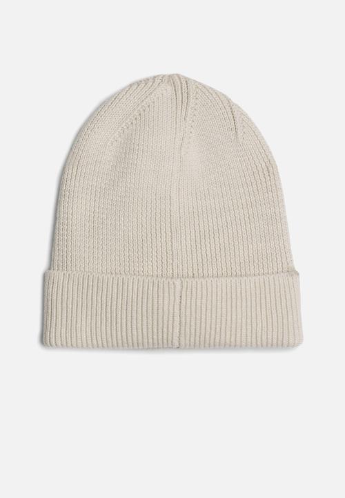 Tommy Hilfiger - Elongated flag beanie - beige