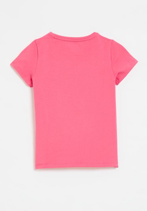 GUESS - Short sleeve T-shirt - fuchsia lipstick