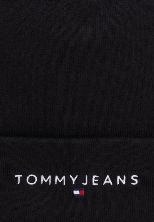 Tommy Hilfiger - Linear logo beanie - black