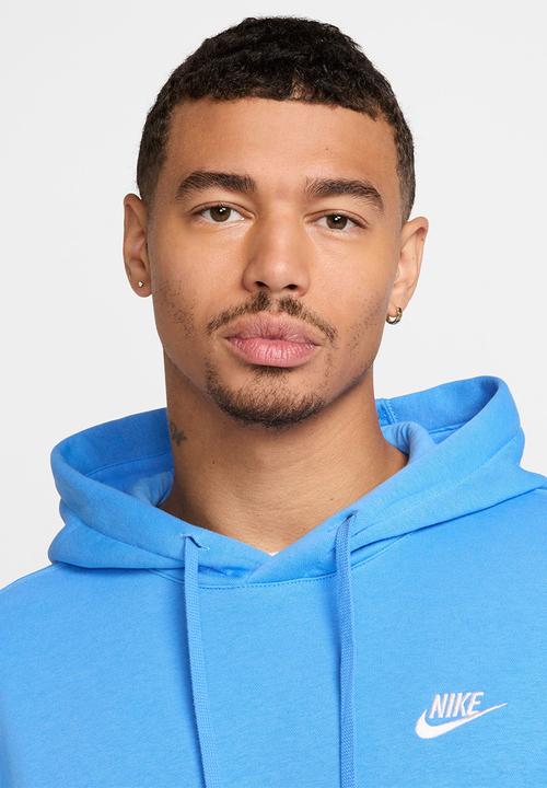 blue nike pullover hoodie men's