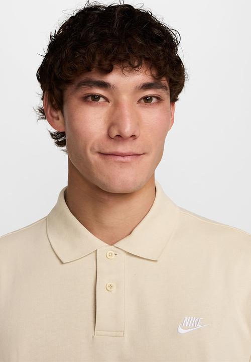 Nike - NSW  Club Knit LS Polo - Lt Khaki
