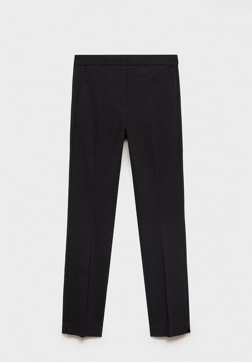 MANGO - Trousers Cola - Black