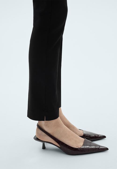 MANGO - Trousers Cola - Black