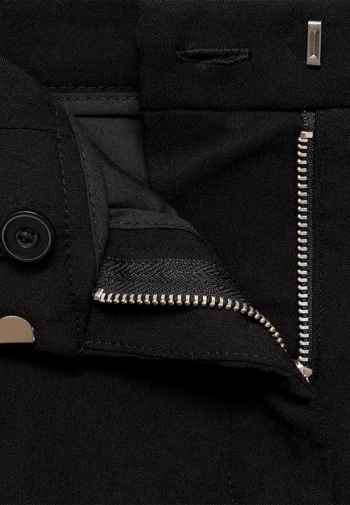MANGO - Trousers Cola - Black