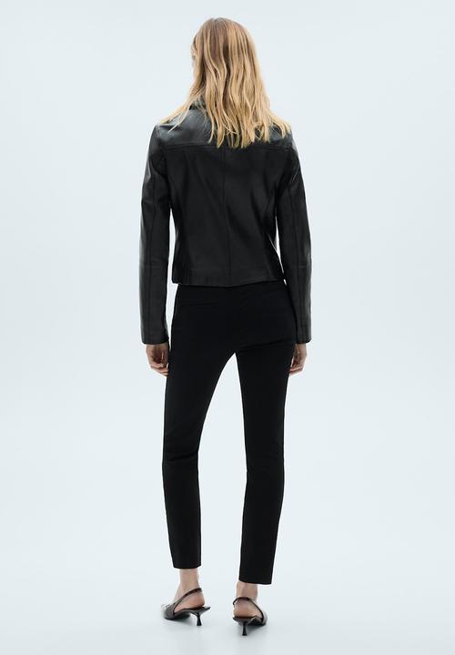 MANGO - Trousers Cola - Black