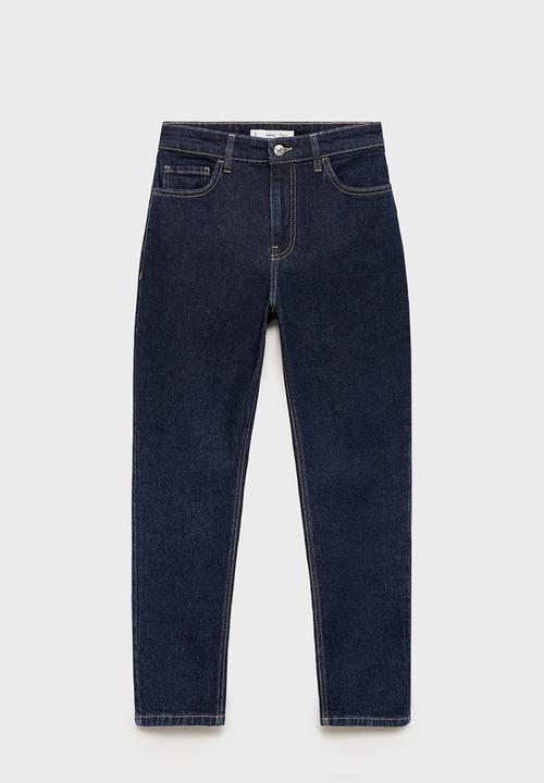 MANGO - Jeans Newmom - Open Blue
