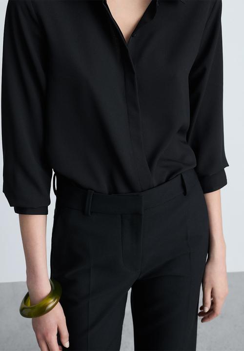 MANGO - Shirt Basic - Black