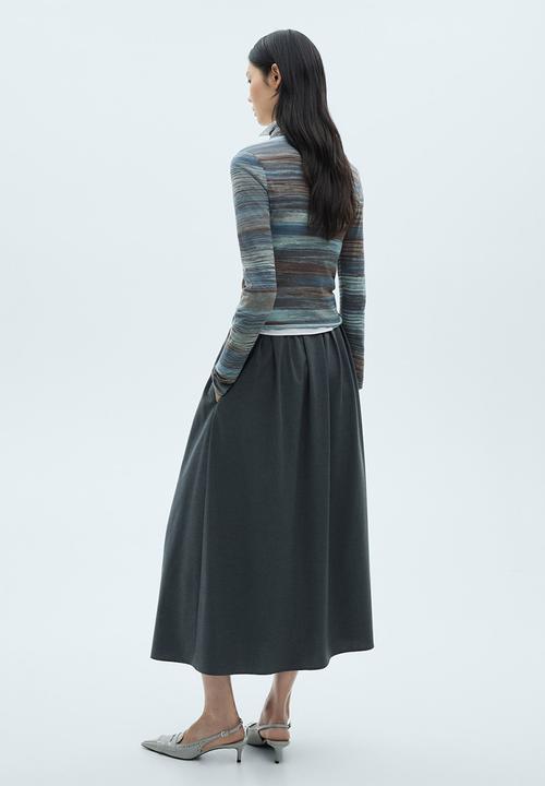 MANGO - Sweater Ridye - Medium Blue