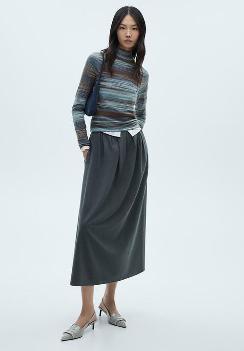 MANGO - Sweater Ridye - Medium Blue