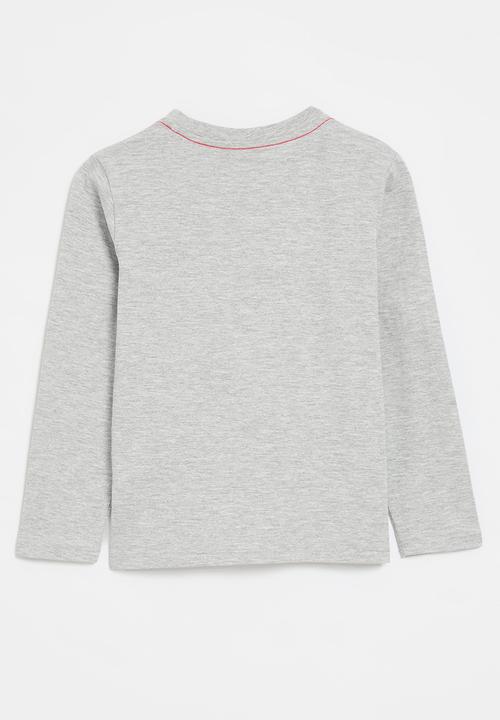 GUESS - Ls t-shirt_core - light heather grey 