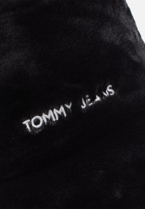Tommy Hilfiger - Linear fur bucket hat - black