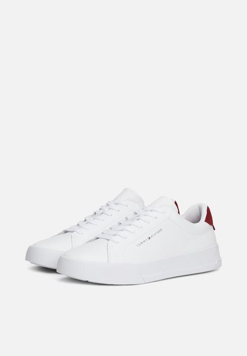Tommy Hilfiger - Th court leather grain ess - Rouge
