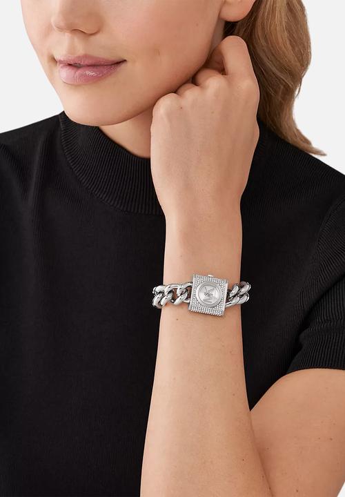 Michael Kors - Mk chain lock stainless steel watch - silver