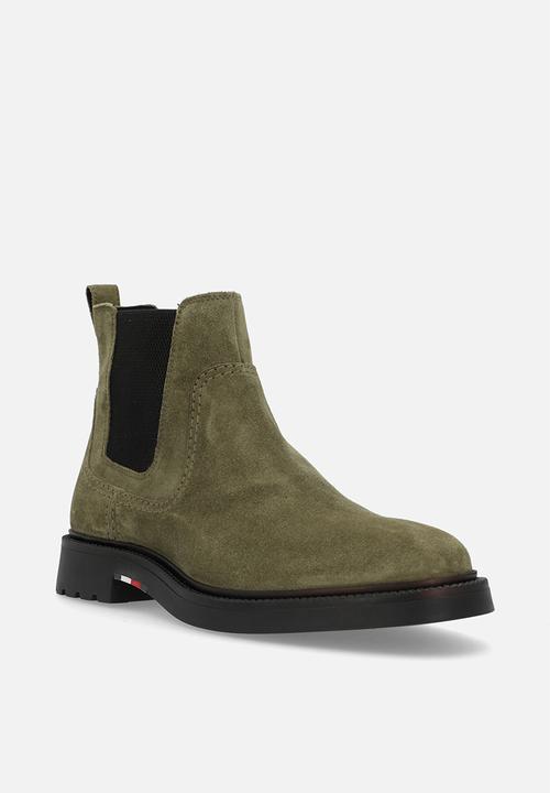 Tommy Hilfiger - Light hilfiger suede chelsea - utility olive