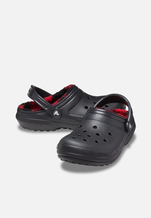 Crocs - Classic Lined Buff Check Clog - Black