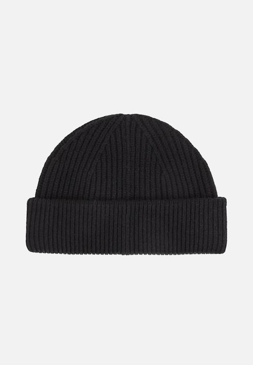 Calvin Klein - Wool Docker Beanie - Ck Black