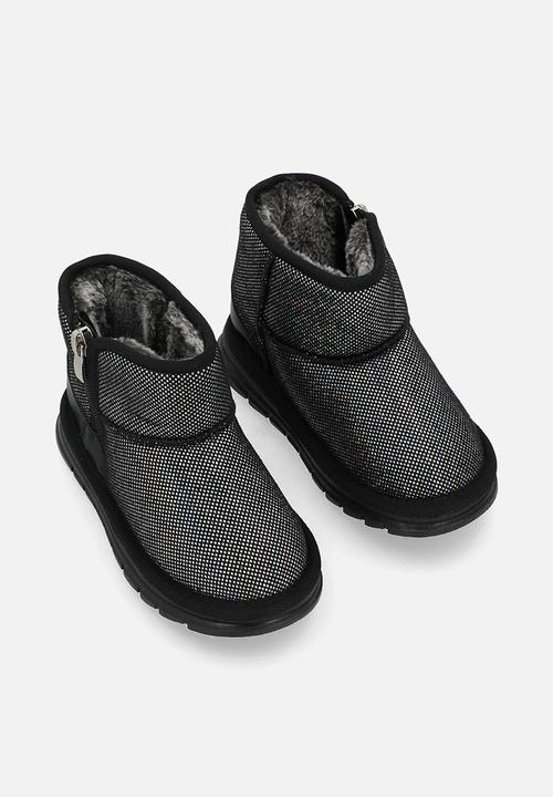 Pop Candy - Mettalic boots - black