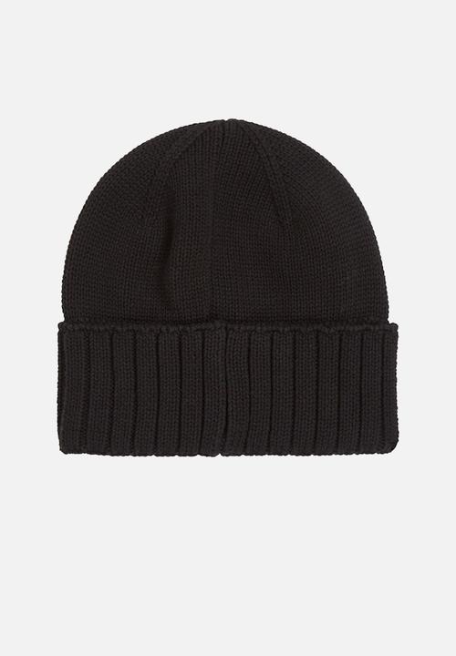 Calvin Klein - Mono Logo Patch Beanie Rub - Black