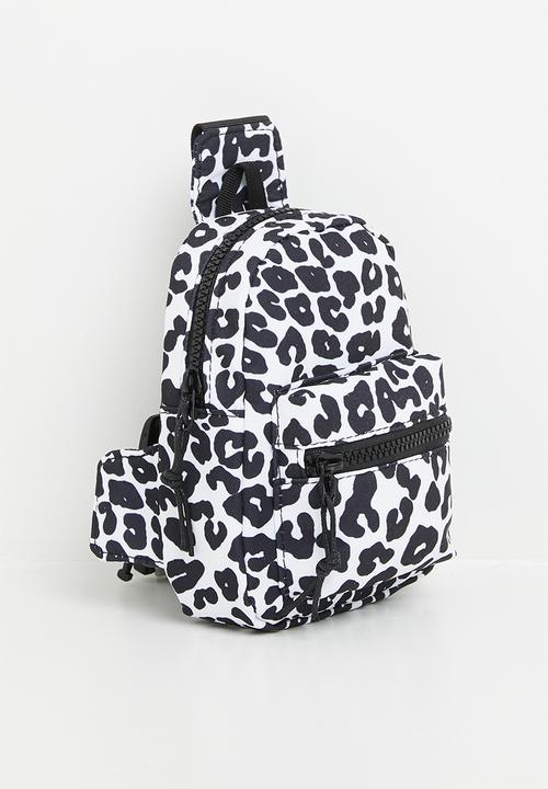 Pop Candy - Animal print crossbody bag - black & white